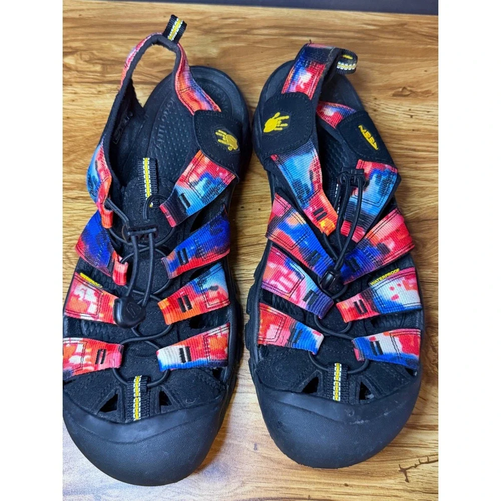 Keen Newport H2 Jerry Garcia Sandals Men's New York at Night Tie Dye Waterproof